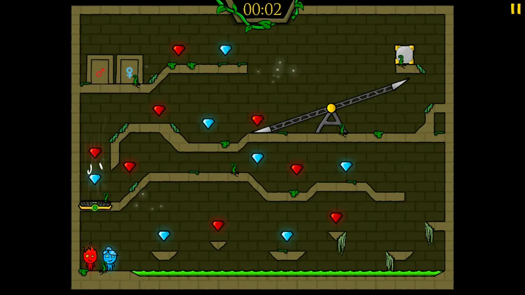 Fireboy &amp; Watergirl: Forest [MOD: открыты все уровни и бессмертие] Screenshot 4