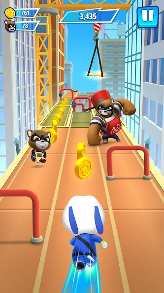 Talking Tom Hero Dash [MOD: безлимитные монеты и все герои] Screenshot 2