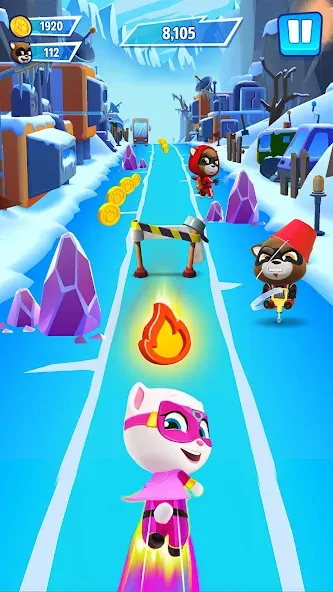 Talking Tom Hero Dash [MOD: безлимитные монеты и все герои] Screenshot 4