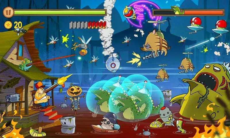 Swamp Attack [MOD: безлимитные монеты и усиленное оружие] Screenshot 4