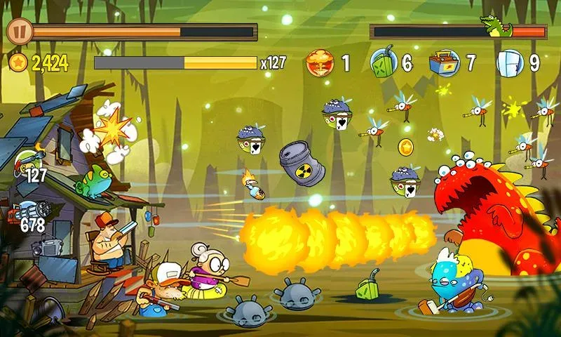Swamp Attack [MOD: безлимитные монеты и усиленное оружие] Screenshot 5