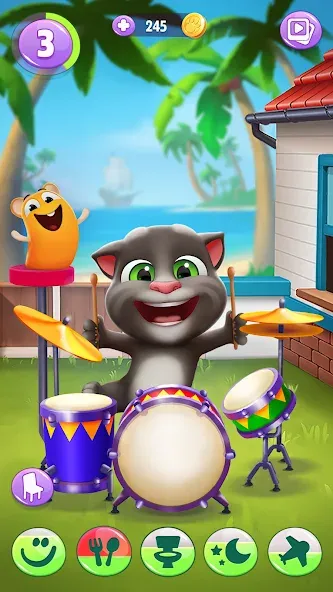 My Talking Tom 2 [MOD: безлимитные монеты и алмазы] Screenshot 1