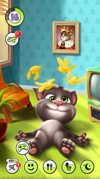 My Talking Tom [MOD: безлимитные деньги и одежда] Screenshot 1