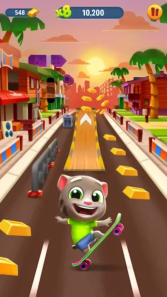 Talking Tom Gold Run [MOD: безлимитные монеты и энергия] Screenshot 1