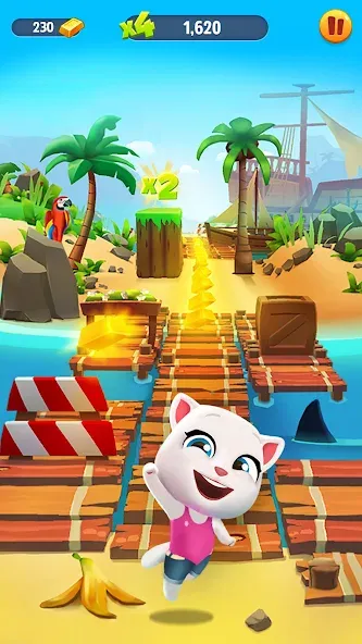 Talking Tom Gold Run [MOD: безлимитные монеты и энергия] Screenshot 2