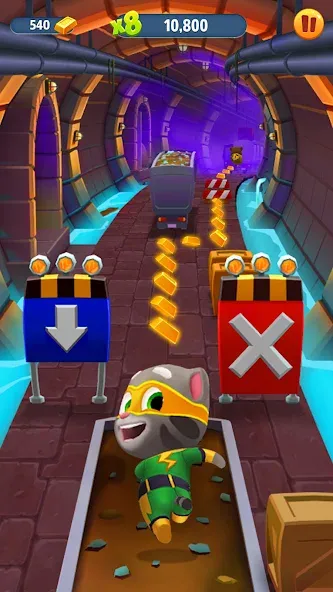 Talking Tom Gold Run [MOD: безлимитные монеты и энергия] Screenshot 4
