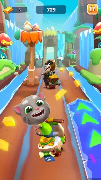 Talking Tom Time Rush [MOD: безлимитные монеты и все персонажи] Screenshot 1