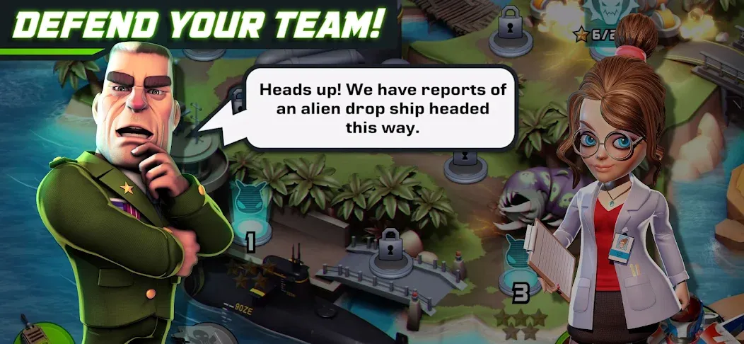 Alien Creeps - Tower Defense [MOD: безлимитные деньги и все уровни открыты] Screenshot 4