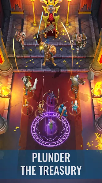 Raid &amp; Rush - Heroes idle RPG [MOD: безлимитные ресурсы и усиленные герои] Screenshot 2