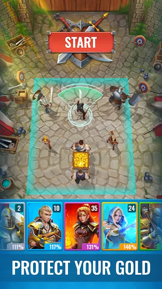Raid &amp; Rush - Heroes idle RPG [MOD: безлимитные ресурсы и усиленные герои] Screenshot 3