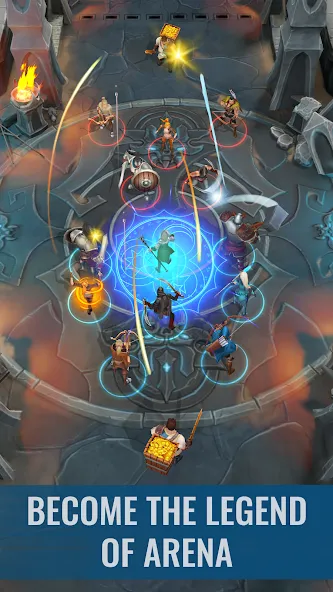Raid &amp; Rush - Heroes idle RPG [MOD: безлимитные ресурсы и усиленные герои] Screenshot 4