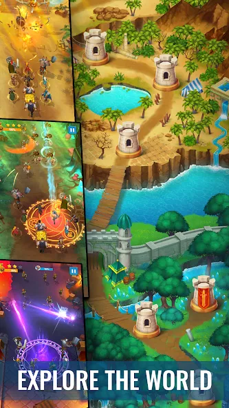 Raid &amp; Rush - Heroes idle RPG [MOD: безлимитные ресурсы и усиленные герои] Screenshot 5