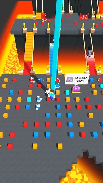 Craft Bridge Race [MOD: безлимитные ресурсы и быстрый бег] Screenshot 3