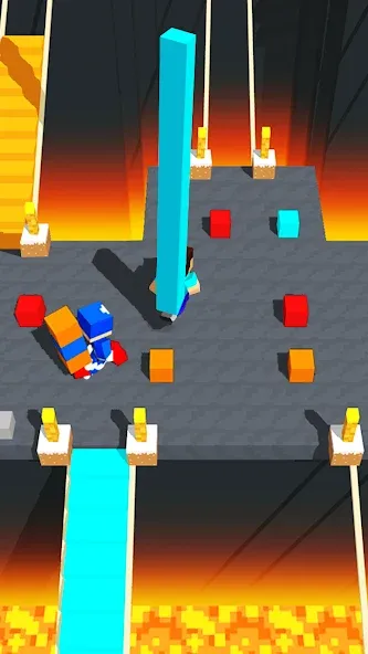 Craft Bridge Race [MOD: безлимитные ресурсы и быстрый бег] Screenshot 4