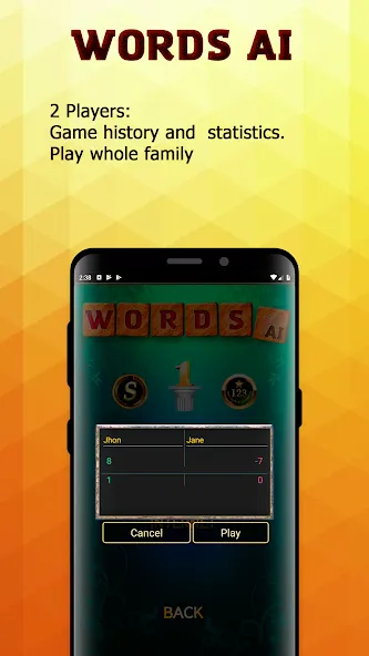 Words AI Friends Classic [MOD: подсказки и безлимитные ходы] Screenshot 3
