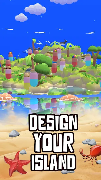 Volcano Island - Sim Game [MOD: безлимитные ресурсы и алмазы] Screenshot 2