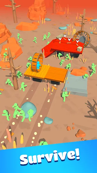 Zombie Raft [MOD: много денег и ресурсов] Screenshot 2