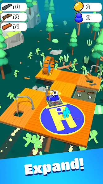 Zombie Raft [MOD: много денег и ресурсов] Screenshot 5