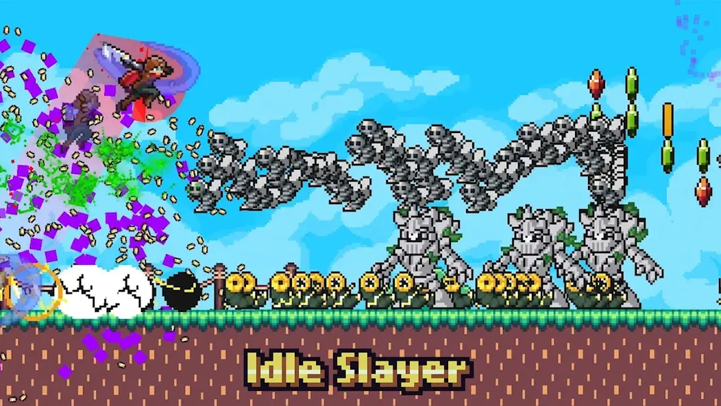 Idle Slayer [MOD: безлимитные ресурсы и быстрый прогресс] Screenshot 1