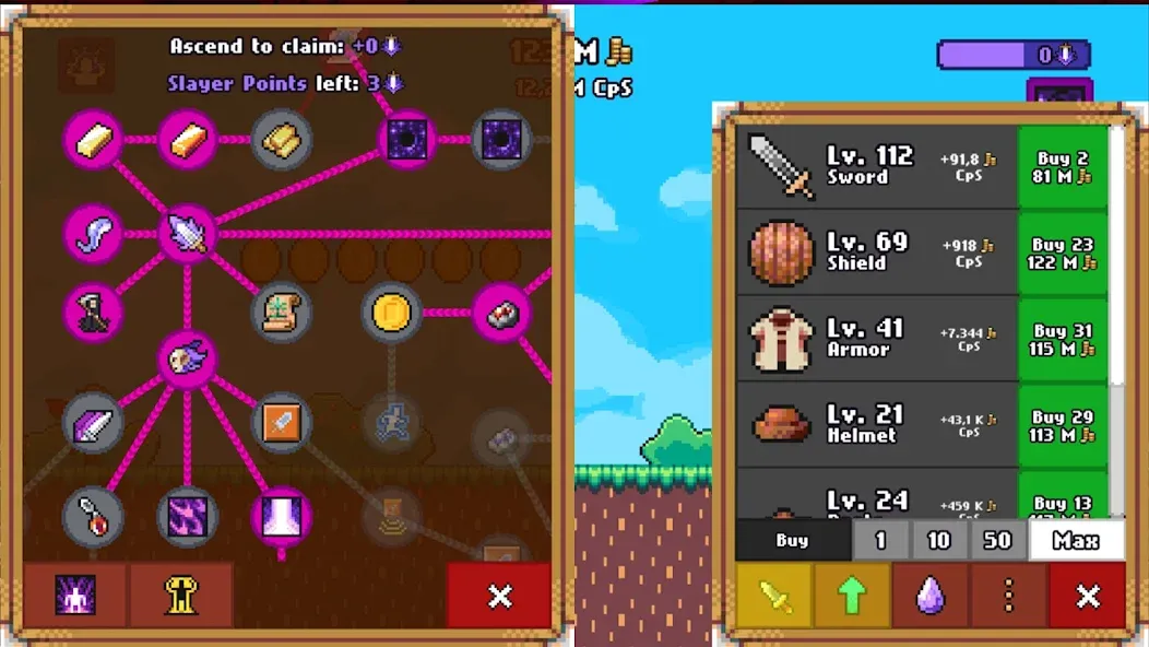 Idle Slayer [MOD: безлимитные ресурсы и быстрый прогресс] Screenshot 3