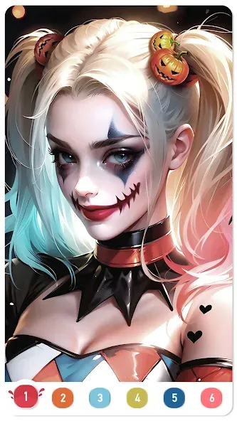 Clown Color, Paint by number [MOD: яркие краски и все раскраски] Screenshot 2