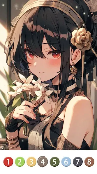 Painting Book - Anime Color [MOD: разблокированы все раскраски и функции] Screenshot 3