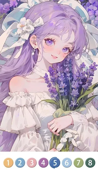 Painting Book - Anime Color [MOD: разблокированы все раскраски и функции] Screenshot 4