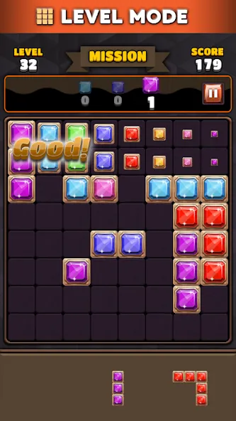 Block Puzzle 8x8 [MOD: без рекламы и бесконечные ходы] Screenshot 3