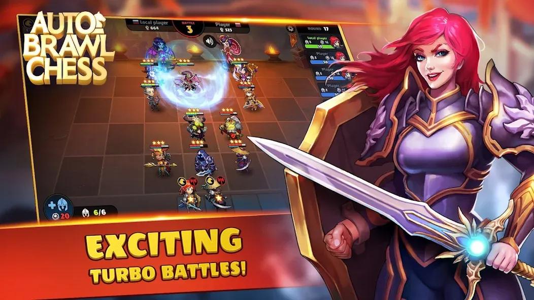 Auto Brawl Chess [MOD: неограниченные ресурсы и усиленные герои] Screenshot 1