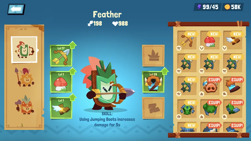 Tiny Hunters - Monsters Attack [MOD: безлимитные монеты и энергия] Screenshot 4