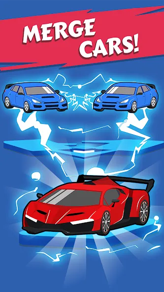 Merge Car - Idle Merge Cars [MOD: много денег и все машины] Screenshot 2
