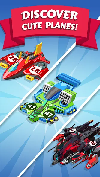 Merge Planes Idle Plane Game [MOD: безлимитные деньги и самолеты] Screenshot 4