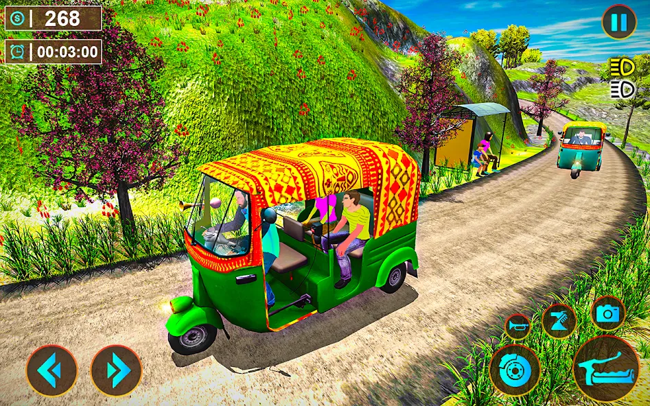 Tuk Tuk Offroad Auto Rickshaw [MOD: безлимитные деньги и топливо] Screenshot 2
