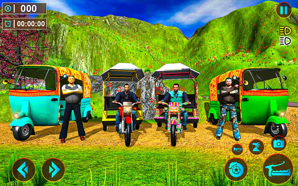 Tuk Tuk Offroad Auto Rickshaw [MOD: безлимитные деньги и топливо] Screenshot 3