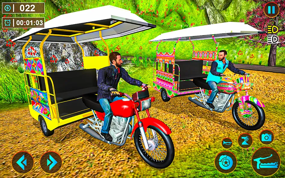 Tuk Tuk Offroad Auto Rickshaw [MOD: безлимитные деньги и топливо] Screenshot 5