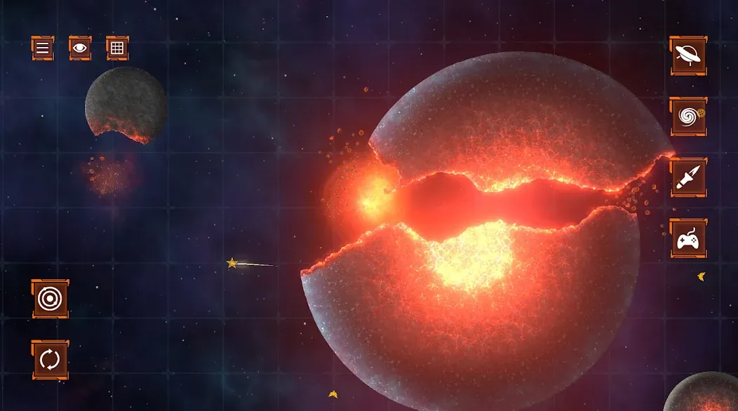 Solar Smash 2D [MOD: разрушение планет без ограничений] Screenshot 1