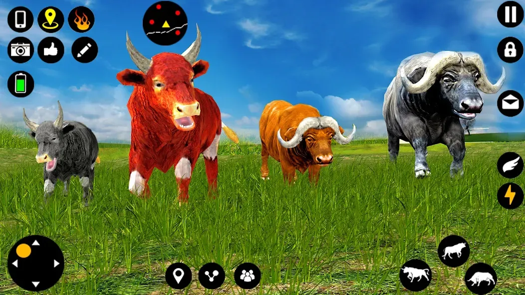 Angry Bull Attack Fight Games [MOD: безлимитные деньги и здоровье] Screenshot 1