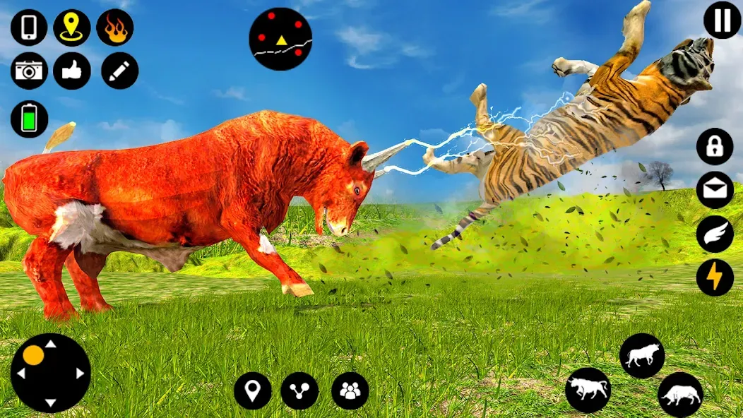 Angry Bull Attack Fight Games [MOD: безлимитные деньги и здоровье] Screenshot 2