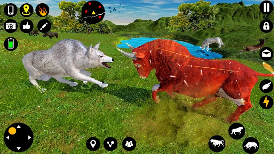 Angry Bull Attack Fight Games [MOD: безлимитные деньги и здоровье] Screenshot 3