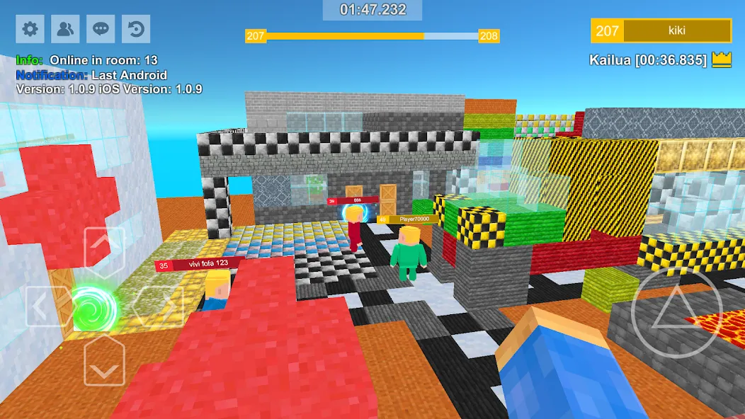 Parkour Craft: Online PvP Game [MOD: безлимитные монеты и ускоренный бег] Screenshot 1