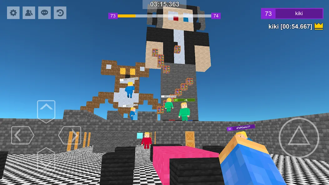 Parkour Craft: Online PvP Game [MOD: безлимитные монеты и ускоренный бег] Screenshot 3