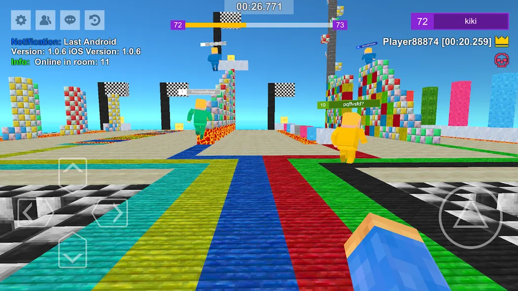 Parkour Craft: Online PvP Game [MOD: безлимитные монеты и ускоренный бег] Screenshot 5