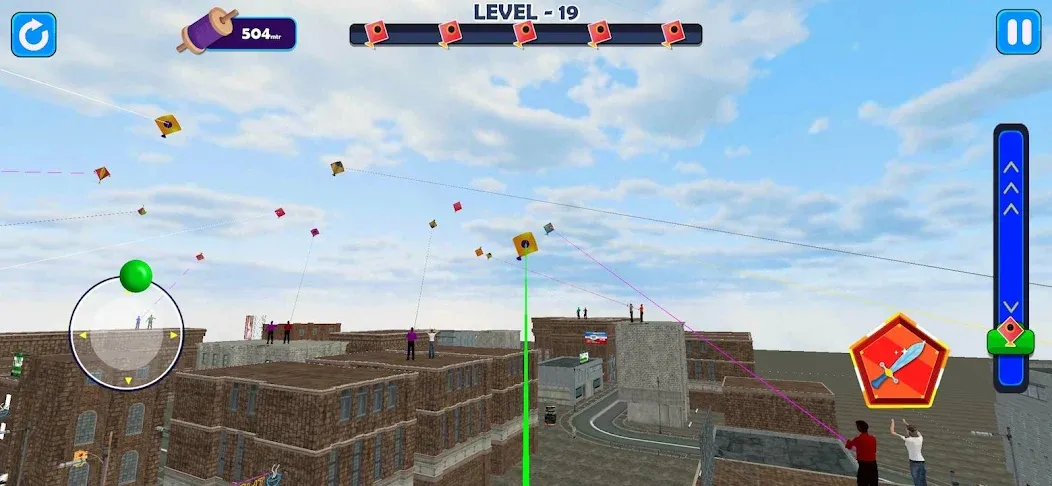 Indian Kite Flying 3D [MOD: безлимитные деньги и все кайты открыты] Screenshot 2