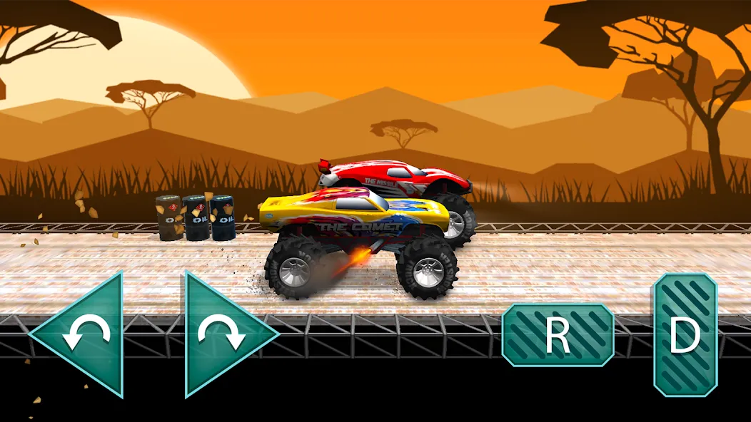 Monster truck: Extreme racing [MOD: безлимитные деньги и топливо] Screenshot 4