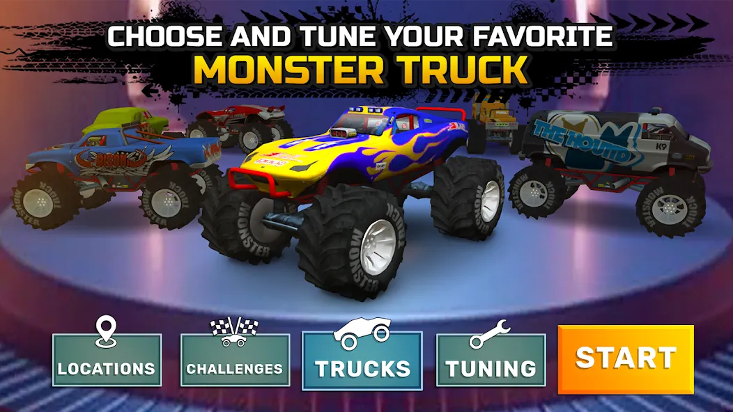 Monster truck: Extreme racing [MOD: безлимитные деньги и топливо] Screenshot 5