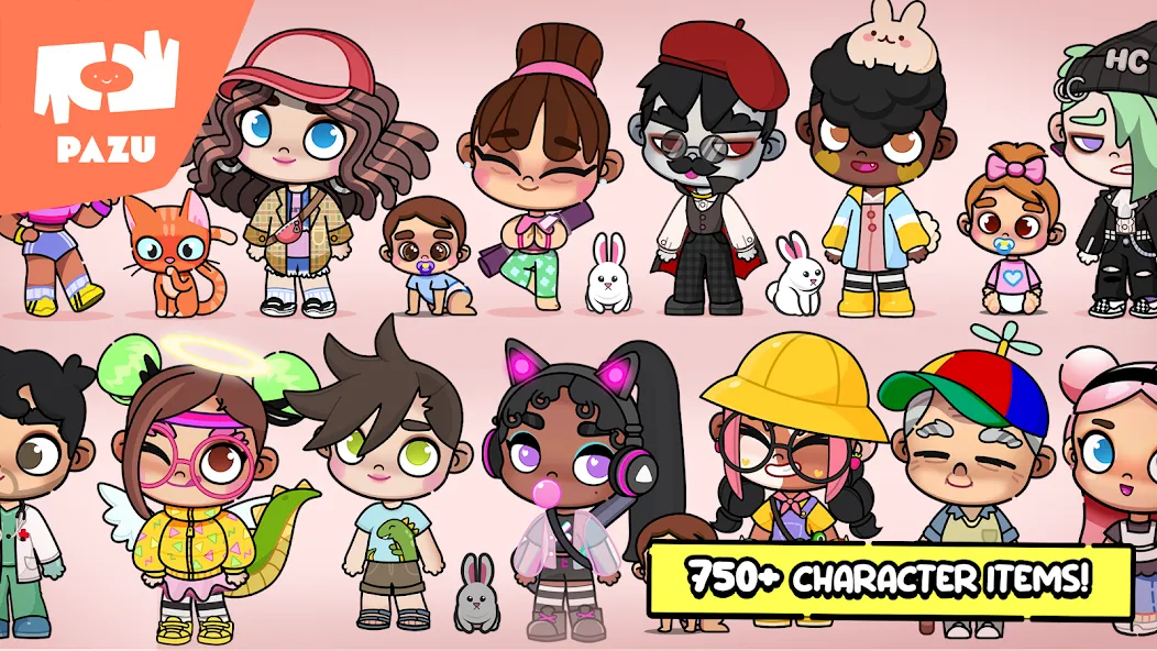 Avatar Maker Dress up for kids [MOD: разблокированы все наряды и аксессуары] Screenshot 4