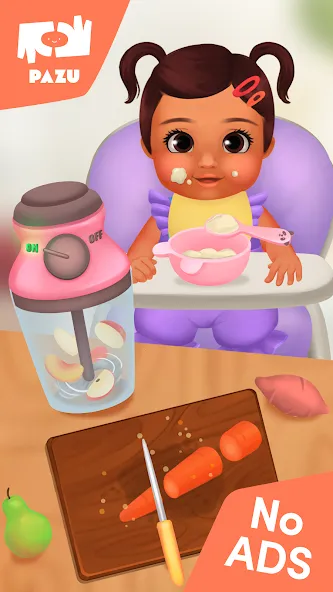 Baby care game &amp; Dress up [MOD: много денег и все наряды] Screenshot 2