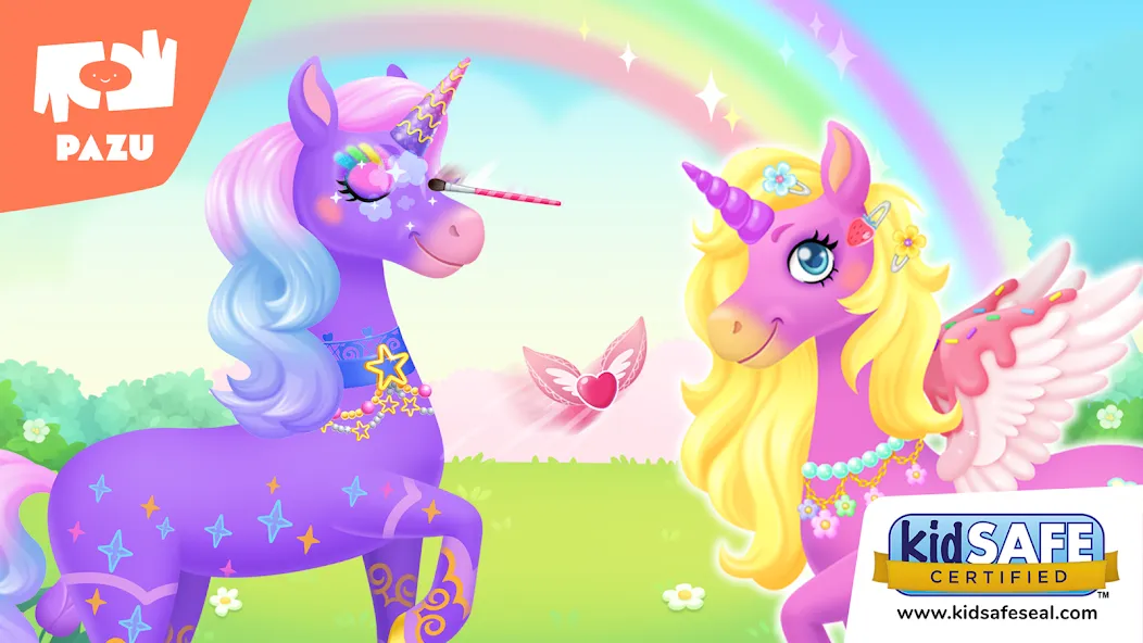 My Unicorn dress up for kids [MOD: без рекламы и все наряды открыты] Screenshot 1