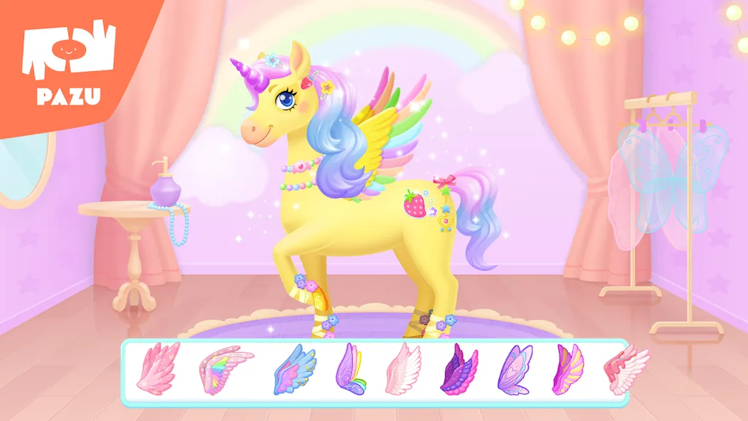My Unicorn dress up for kids [MOD: без рекламы и все наряды открыты] Screenshot 4