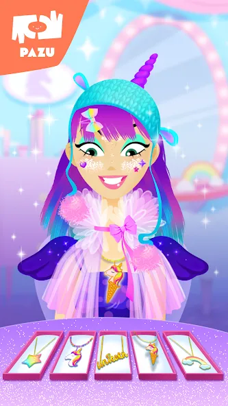 Girls Hair Salon Unicorn [MOD: разблокированы все прически и аксессуары] Screenshot 4